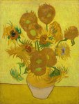 4-Vase avec quinze tournesols (Arles, janvier 1889). Mus&eacute;e van Gogh, Amsterdam, Pays-Bas