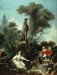               La surprise ou la rencontre  - Honor&eacute; Fragonard                                      