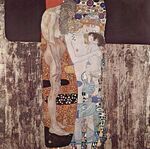 Les trois &acirc;ges de la femme  - Gustav Klimt